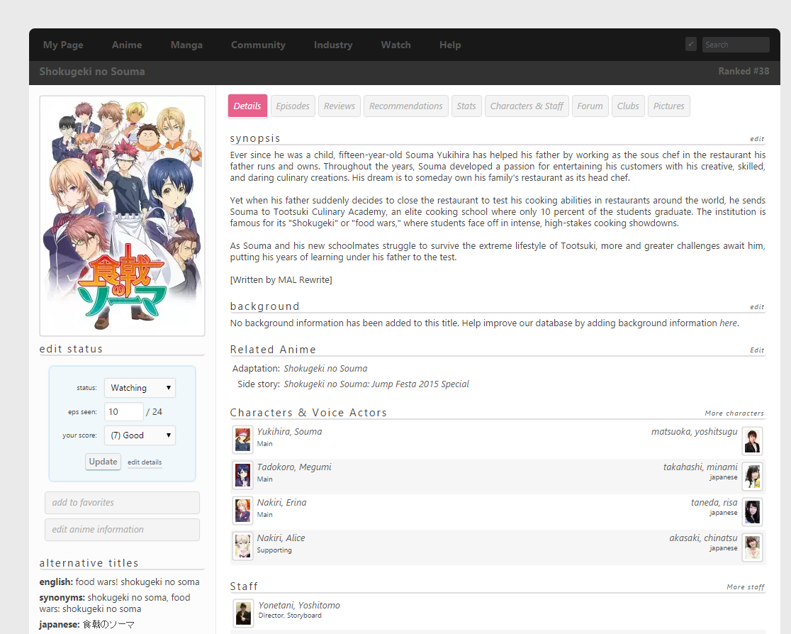 MAL Themes - Forums - MyAnimeList.net