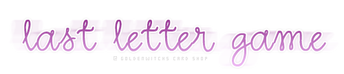 [GAME] The Last Letter Game - Forums - MyAnimeList.net