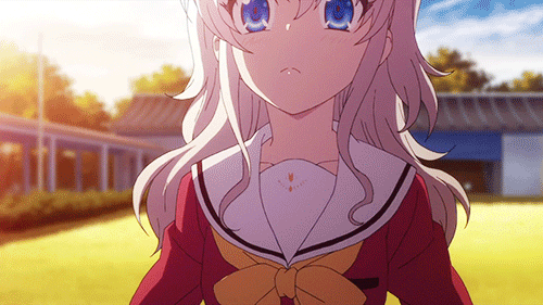 Anime Girl with White Hair, Grey Hair, Silver Hair: Charlotte: Nao Tomori