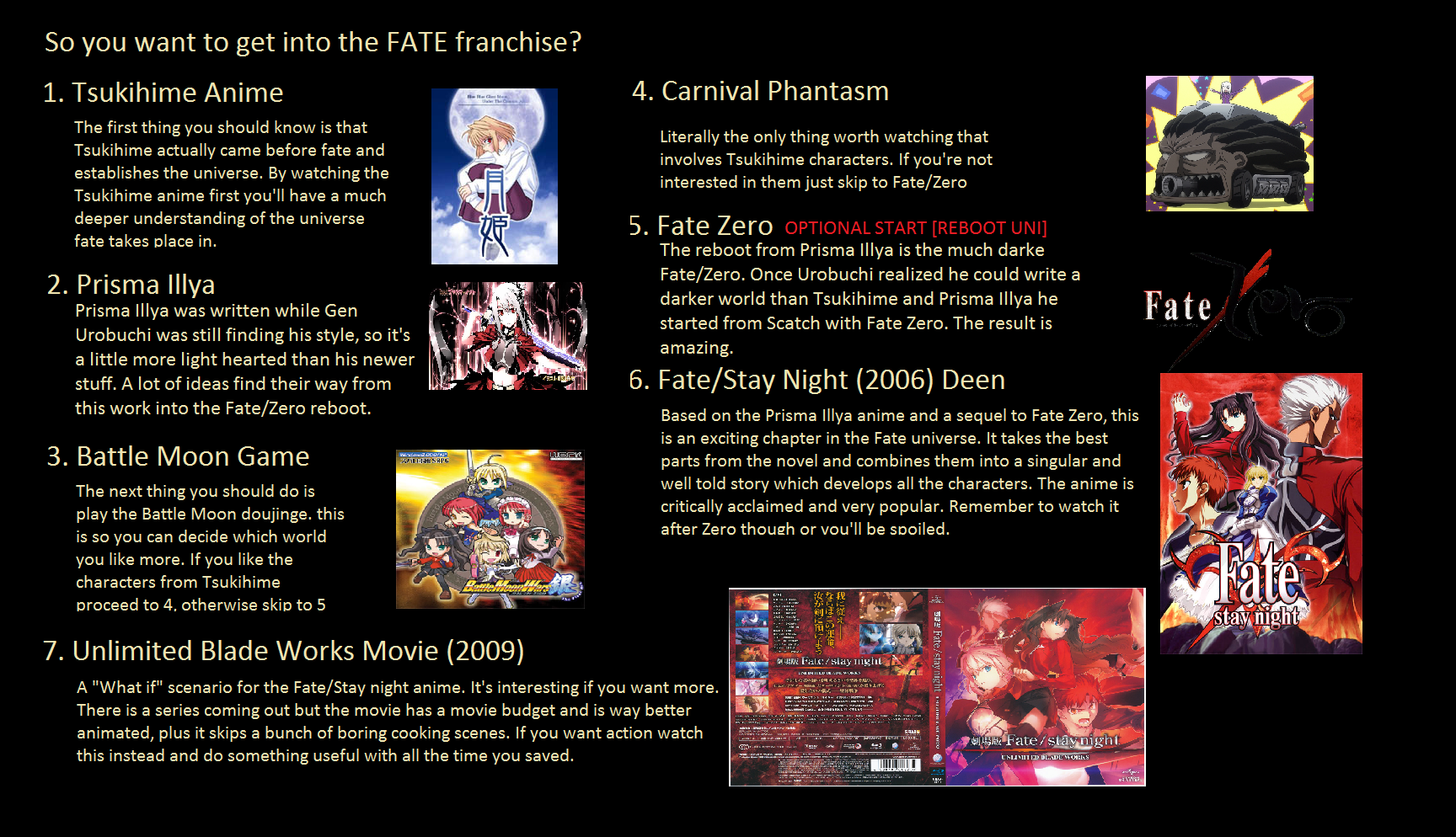 Can Anybody Explain To Me The Fate Stay Night Series Forums Myanimelist Net