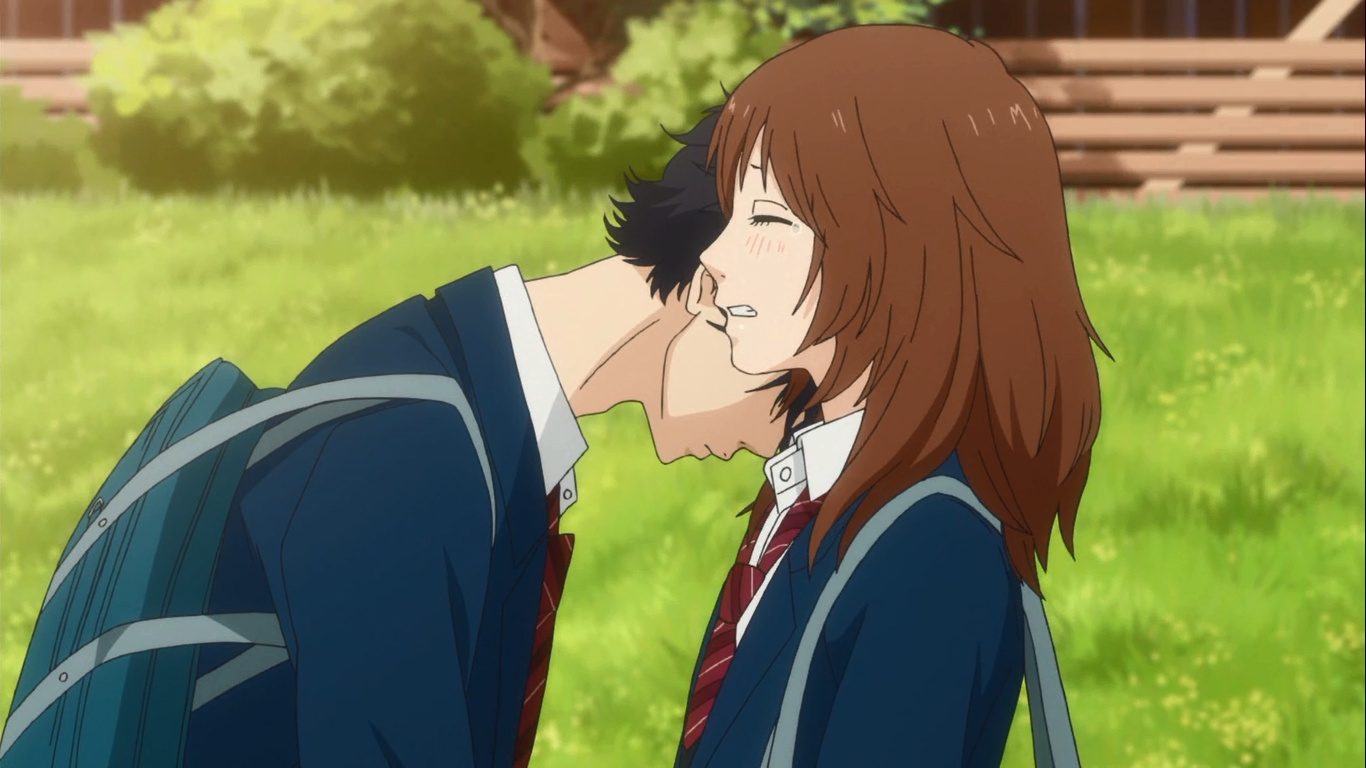 Ao Haru RideThis part almost killed me. The face of the brother, Futaba  and Kou are the best!!!