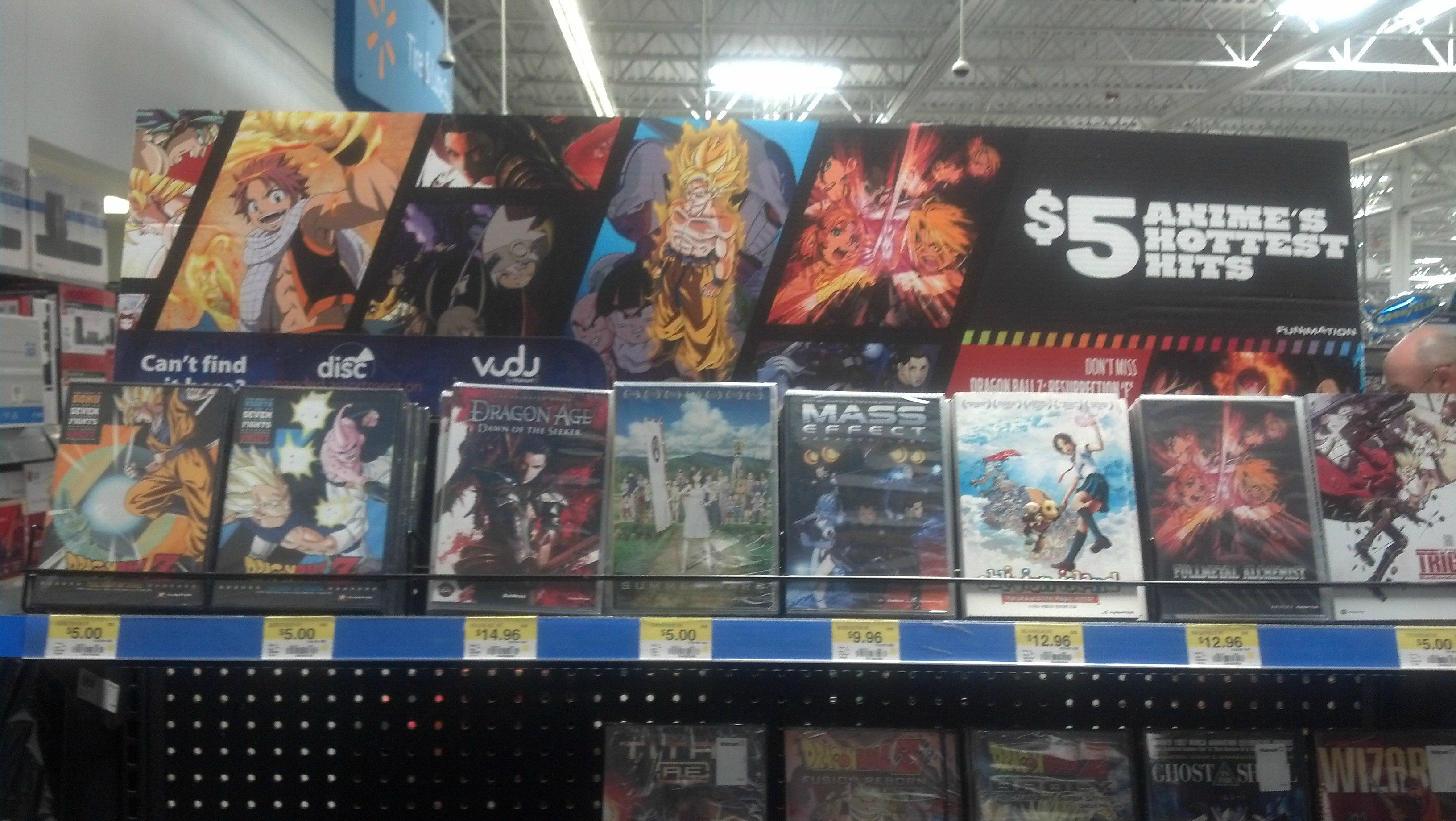 Walmart Anime Section