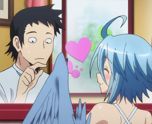 Monster Musume - Darling-kun and Miia's second date. Miia, Rachnera is not  a crab btw.. From Episode 9: (