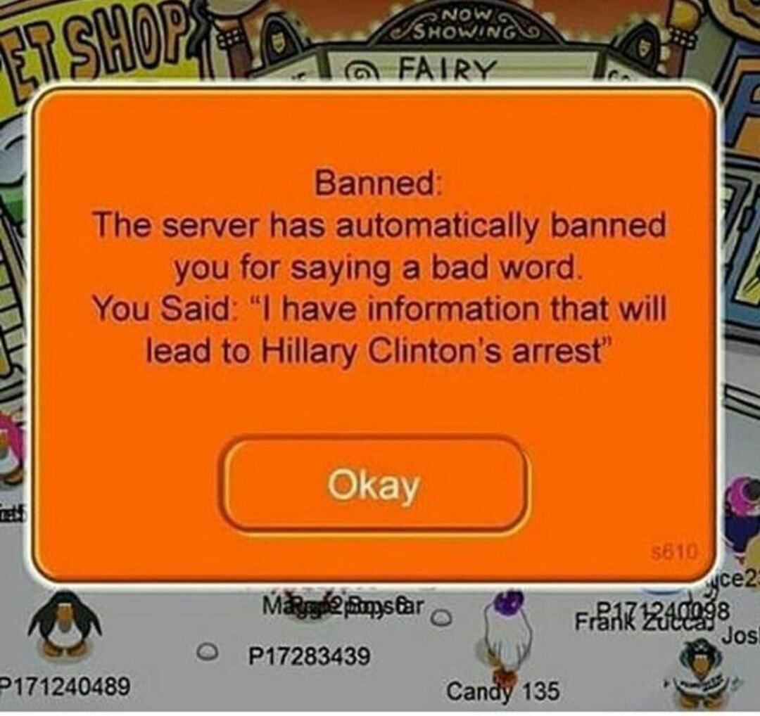 Club penguin bans funny