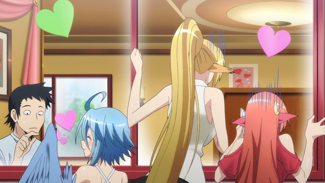Monster Musume - Darling-kun and Miia's second date. Miia, Rachnera is not  a crab btw.. From Episode 9: (
