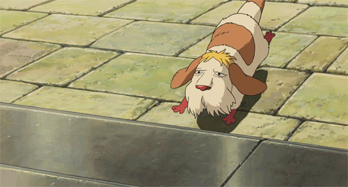 Heen is a cute anime dog from Howl’s Moving Castle