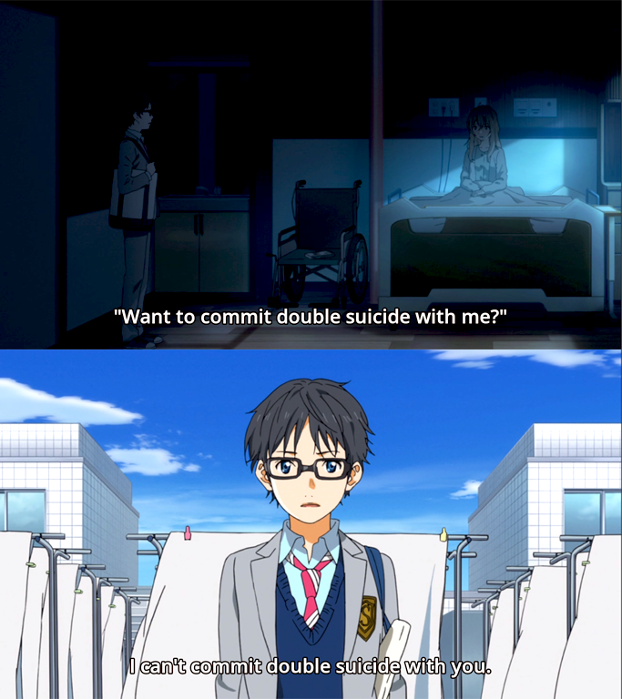 Shigatsu wa Kimi no uso  Your lie in april, Anime romance, Death