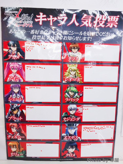 Akame Ga Kill character popularity poll - Forums 