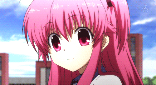 Yui, Angel Beats, anime pink hair
