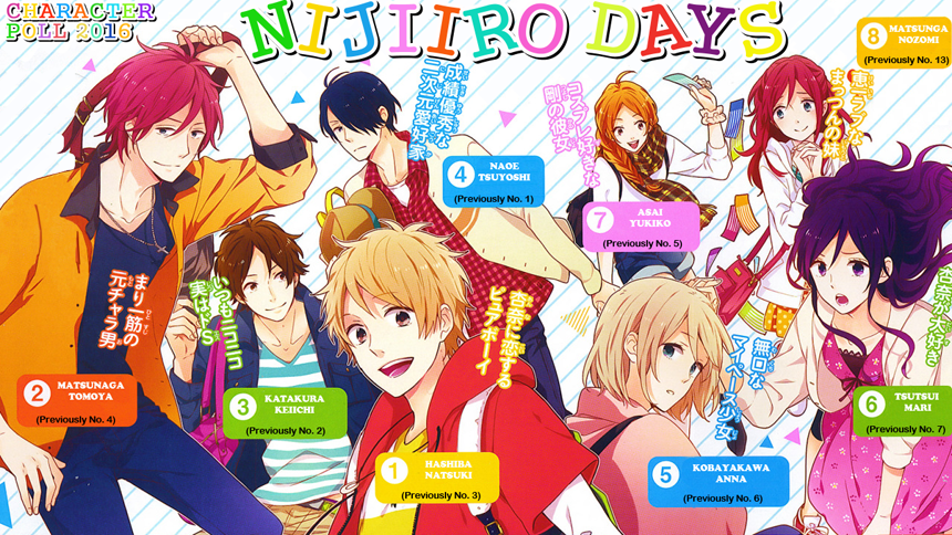 Nijiiro Days Character Popularity Poll 2016 Results - Forums -  