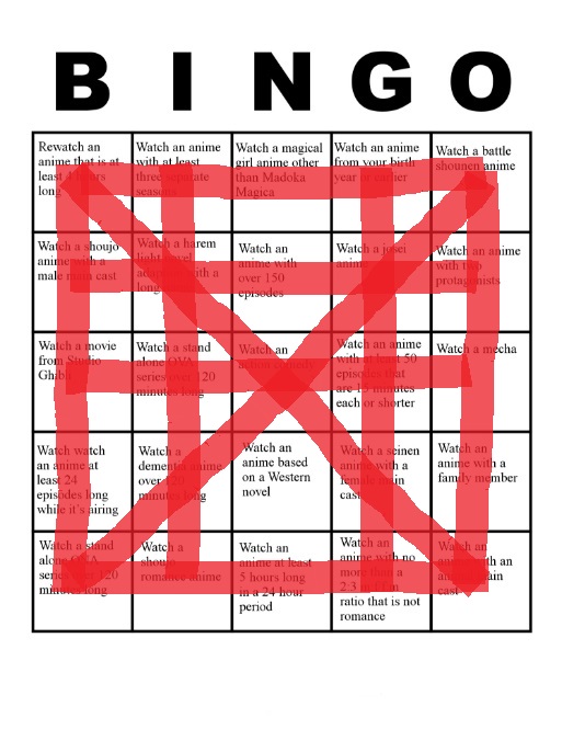 Must watch Bingo - Forums - MyAnimeList.net