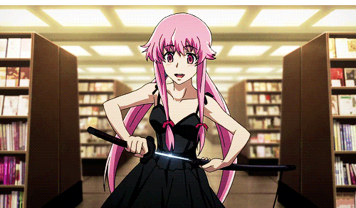 15 Sexy and Dangerous Femme Fatale Anime Characters - Yuno Gasai (Mirai Nikki)