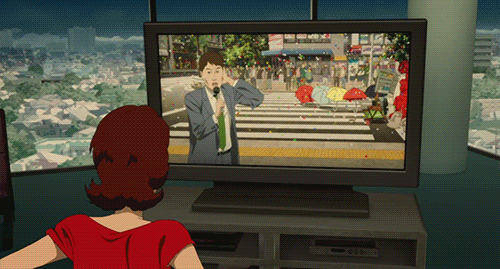 Image result for anime watching videos gif"