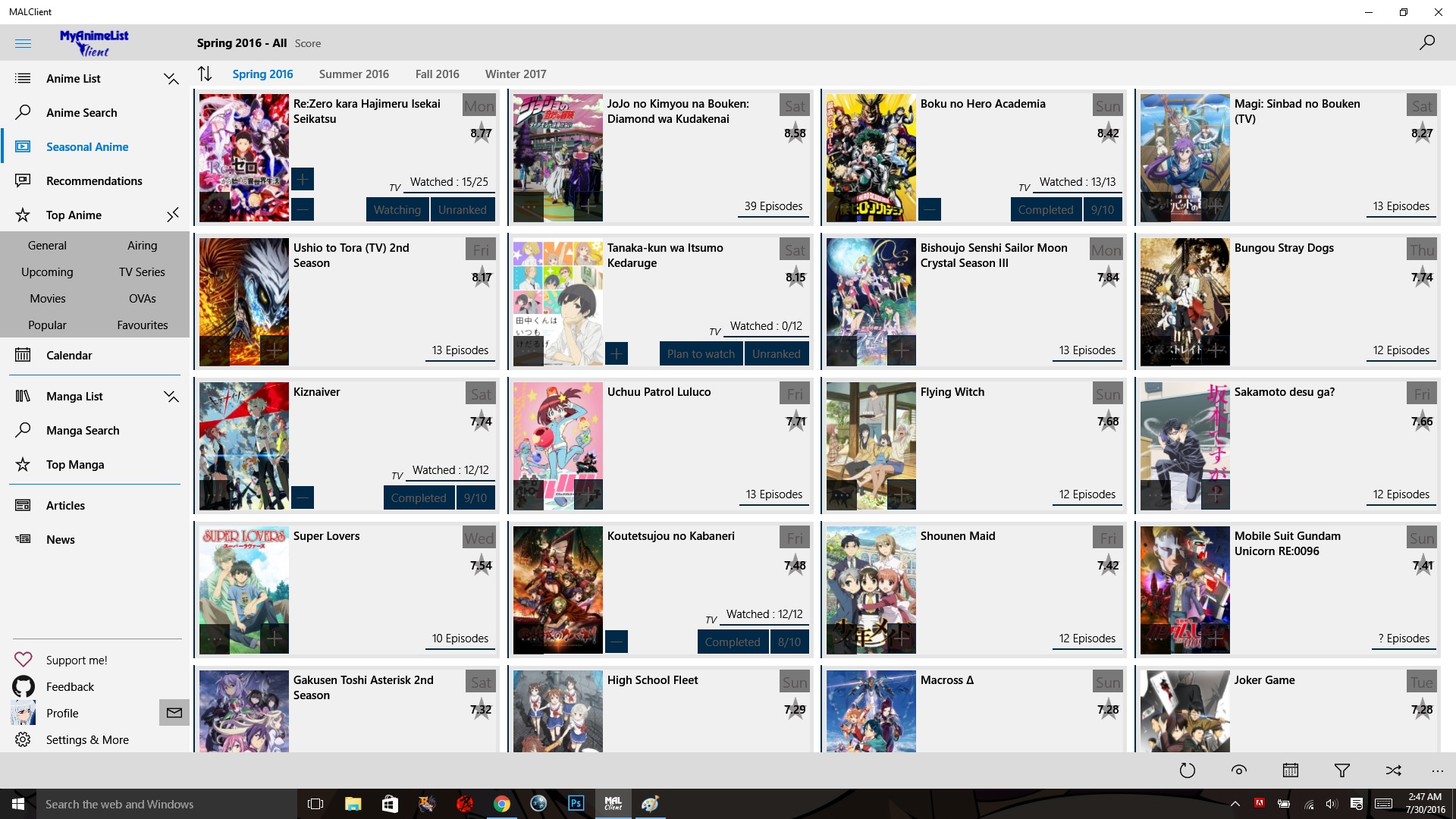 MyAnimeList 10 - Microsoft Apps