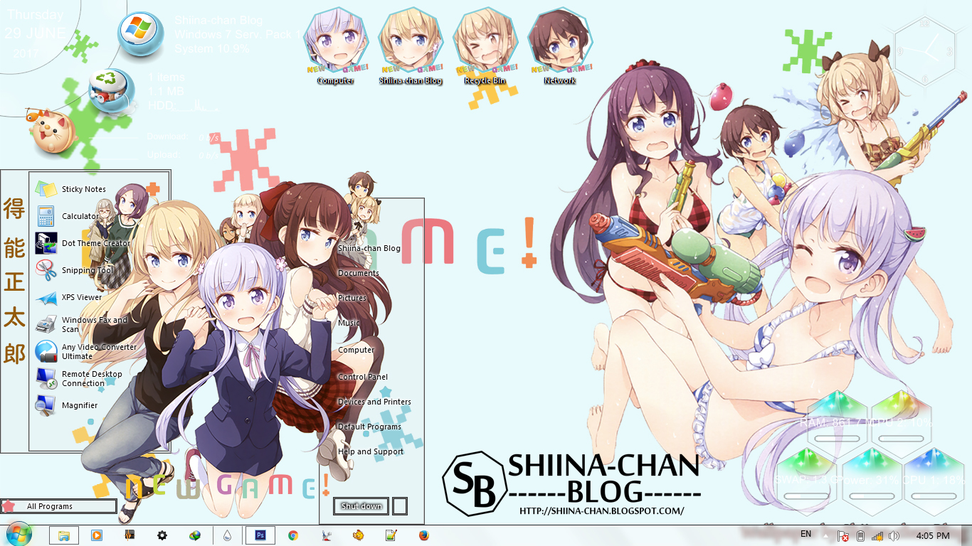 Windows 7 Theme] New Game ! - Forums - MyAnimeList.net