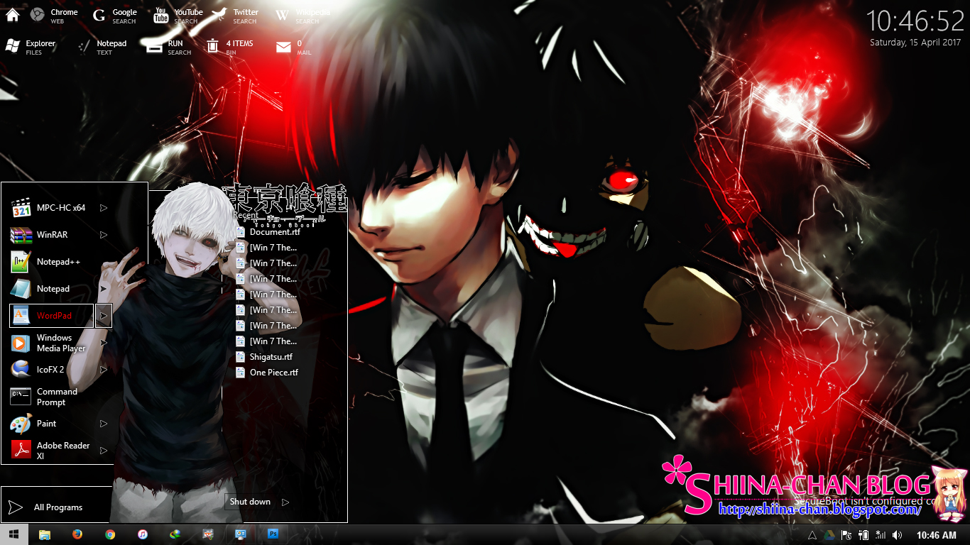 Windows 8/8.1 Themes Tokyo Ghoul - Forums - MyAnimeList.net