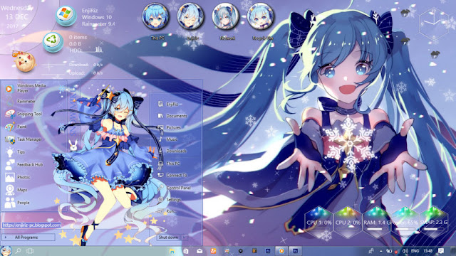 Win 10 1709] Theme Snow Miku 2017 - Forums 