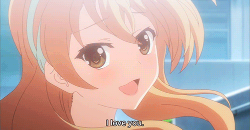 say i love you anime gif