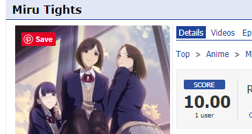 MyAnimeList.net - The first episode of Miru Tights has