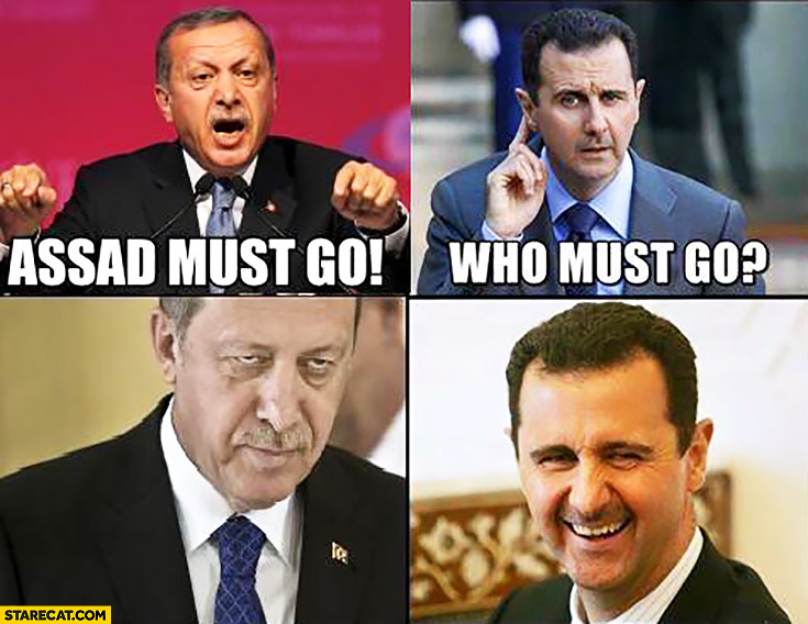 Who must. Асад who must go?. Assad must go. Ассад Мем. Меп Asad must go.