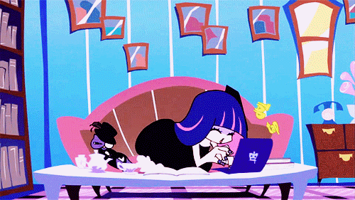 Stocking Anarchy Top 20 Anime Girls With Blue Hair Panty and Stocking with Garterbelt