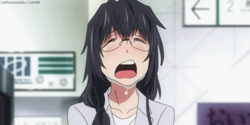personagens de anime chorando gif