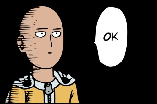 One Punch Man Saitama &#34;OK&#34; Poster (24x36) inches | eBay