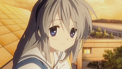 Anime Girl with White Hair, Grey Hair, Silver Hair: Clannad: Tomoyo Sakagami