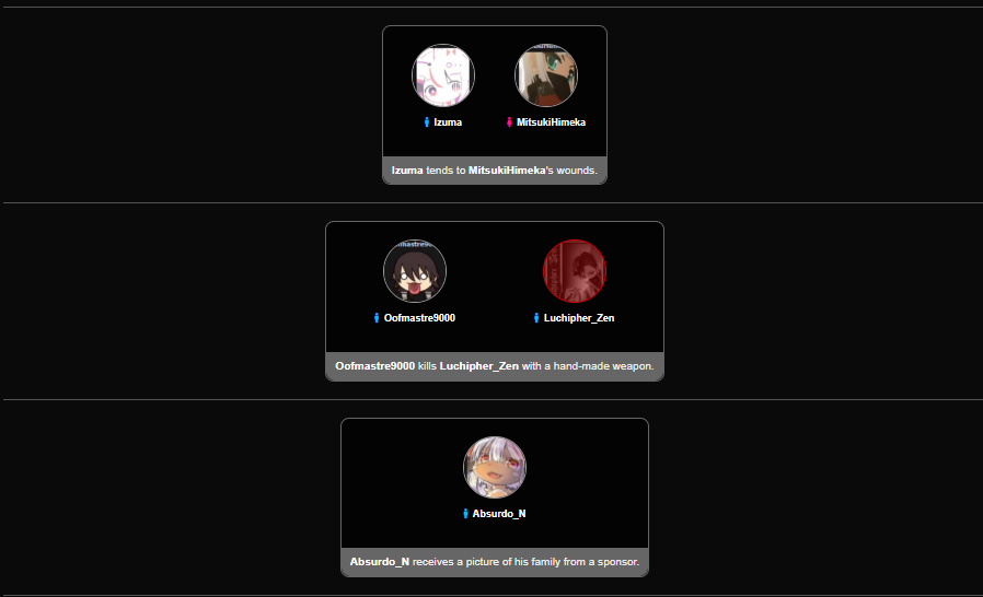 HUNGER GAMES WITH FG USERS 2ND SEASON - Forums - MyAnimeList.net