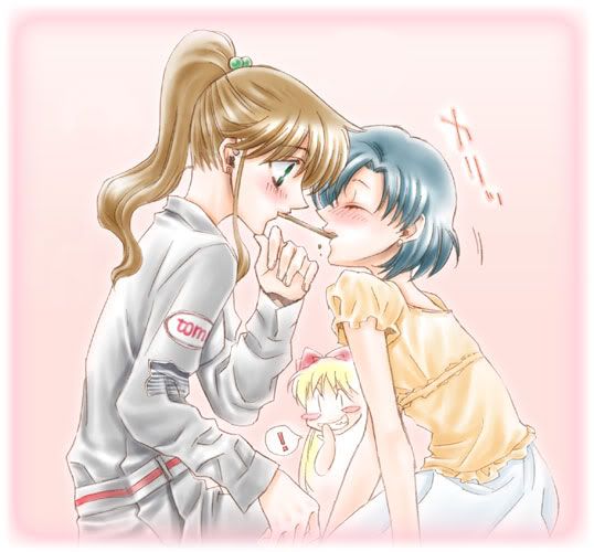 Although I'm not a hardcore yuri/yaoi fan, my OTP right now is Ami x M...
