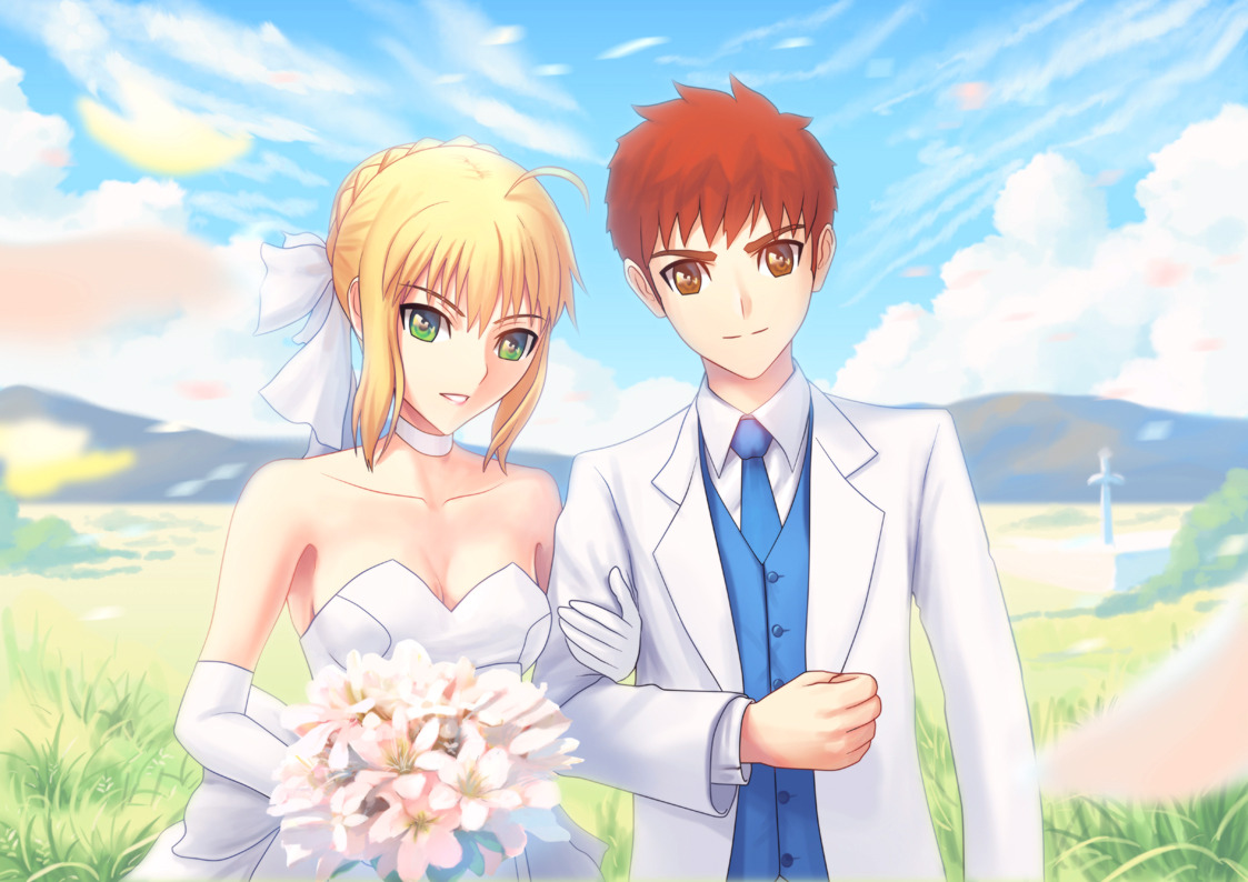 Featured image of post Saber And Shirou Fanart Shirou emiya saber fate stay night forever together forever in love and in eternity beyond as well in this life and in the next