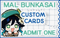 Custom cards ticket (Admit one)